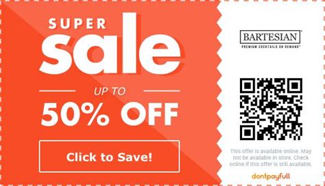 $10 Off Bartesian Coupons & Coupon Codes